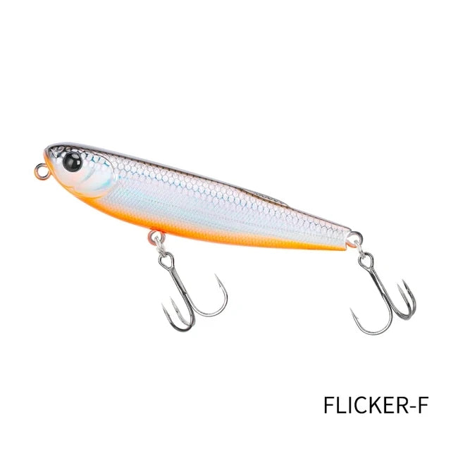 TSURINOYA FLICKER 70F Z Dog Topwater Walker Fishing lure 70mm 8.4g Artificial Pencil Floating Stick Hard Bait For Bass Pike Plug