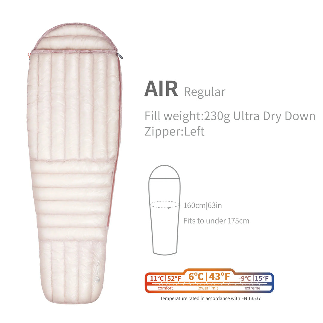 AEGISMAX AIR 10D 800FP Ultra Dry Down Sleeping Bag Qulit Ultralight Camping Hiking Backpacking Sleeping Bags
