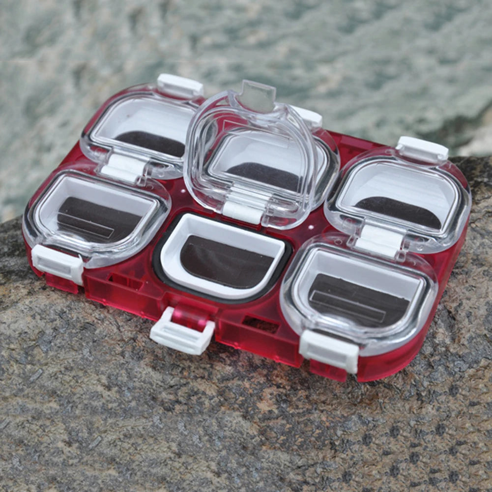 Fishing Accessories Box Magnetic Waterproof 6 Grid Fishing Hook Storage Holder Fishhook Organizer Case Container