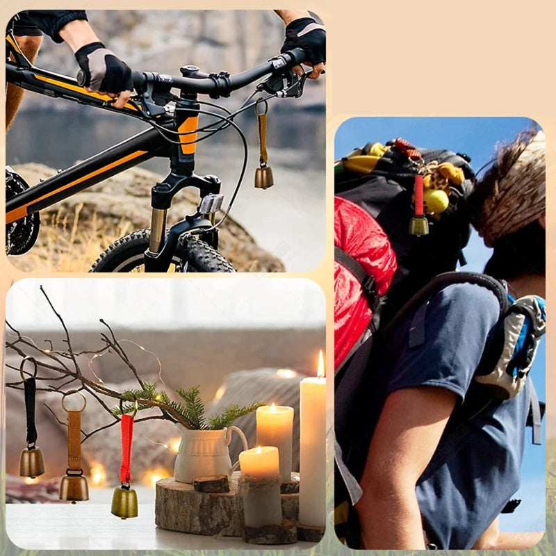 Loud Bear Bell Hiking Gear Alloy Bear Bells for Survival Hiking Biking Fishing