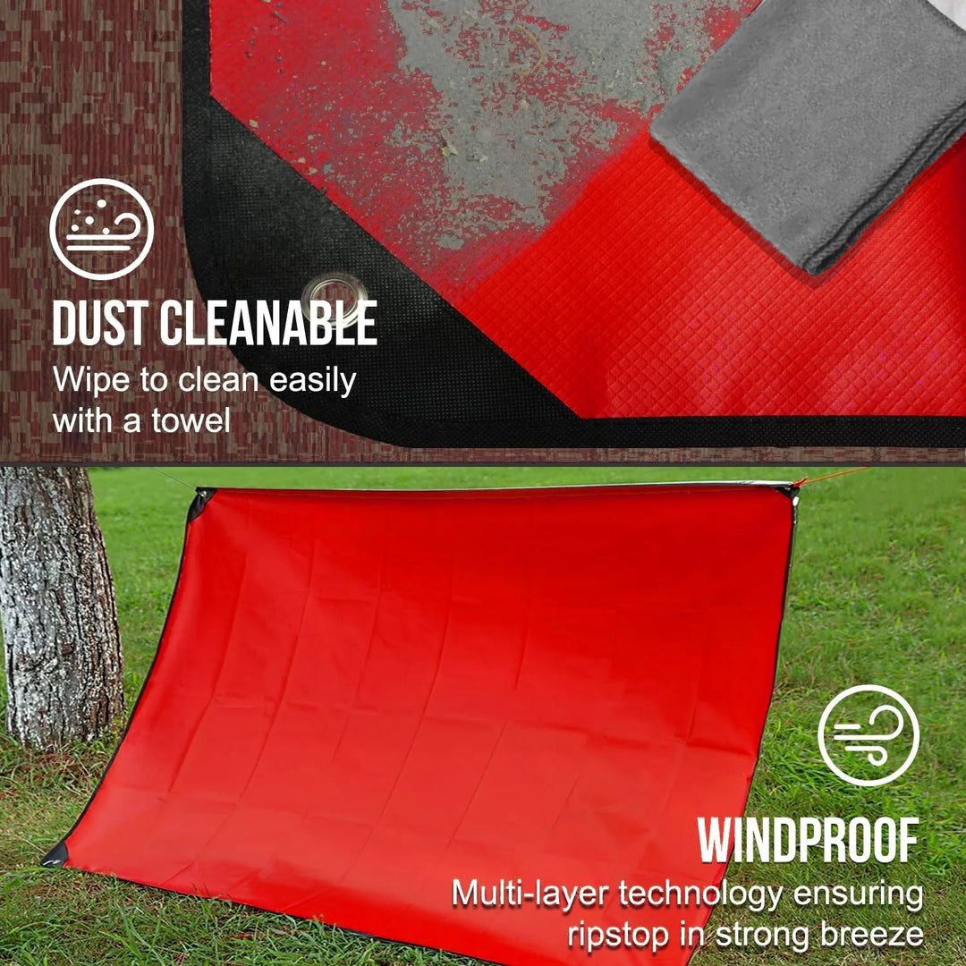 Heavy Duty Emergency Blanket Survival Gear Waterproof Insulated Blanket Emergency Tarp for Camping, Hiking, Bushcraft