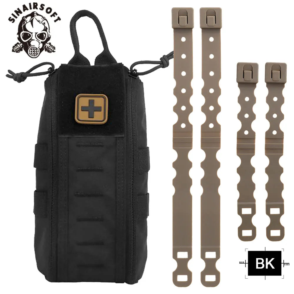 Tactic First Aid Kit Empty Medical Pouch IFAK Pack Rapid Deploy Pull Tab MOLLE Clip YKK Zipper Camping Hiking Emergency Bag