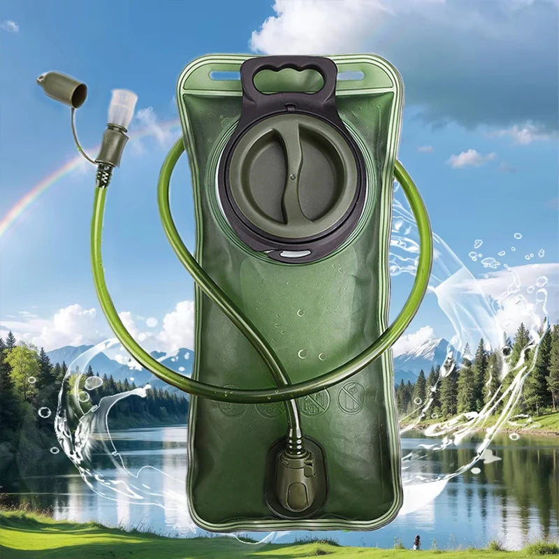 2L Leakproof and Durable Hydration Bladder One-Button Quick Release Hydration Bag BPA Free Leakproof for Camping and Hiking