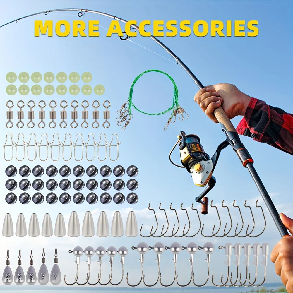 Spoil Your Catch: Fishing Lures, Tackle Box, Attractants for Bass, Trout, Salmon - Including Spoon Lures, Soft Plastic Worms, Cr
