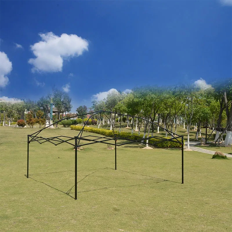 Outdoor pop-up canopy Gazebo Tent beach camping instant canopy 10x10 feet (khaki color) Convenient to carry