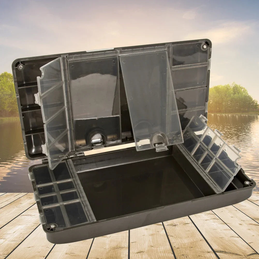 Fishing Tackle Storage Organizer Portable Fishing Accessories Box Magnetic Multipurpose Compartments Fishing Gear Accessories