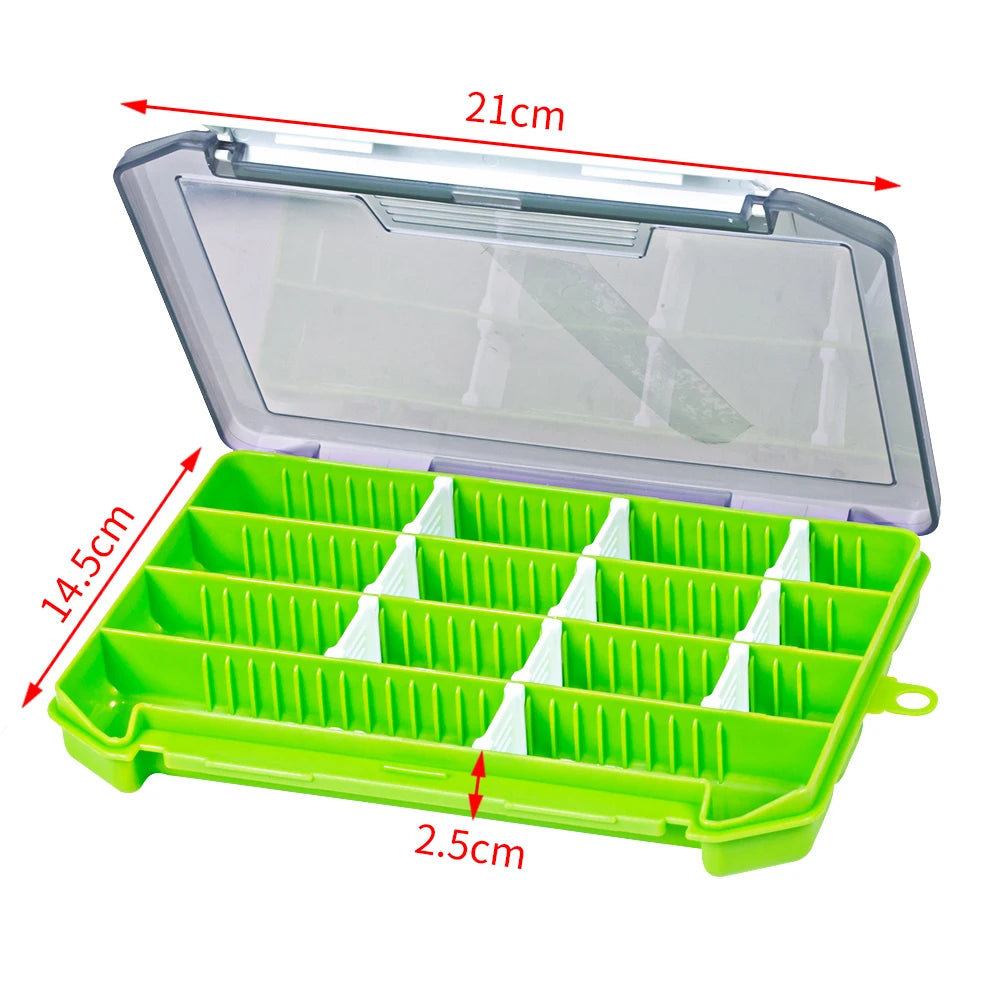 Fishing Box Portable Accessories Box Fisherman Tackle Box Plastic Bait Boxes Hook Organizer Storage Tool For Carp Fishing Goods