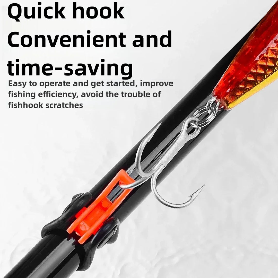 Fishing Hook Secure Keep for Fishing Rod Tool Portable Plastic Rubber Lure Accessories Bait Holder Fishing Accessories