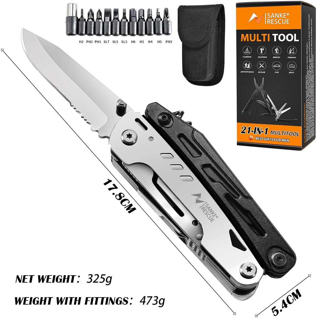 Mini Sailor Plier 21-in-1 Multi-Function Tools Wire Cutters Retrieve Card Pin Screwdriver Bottle Opener Knifes Tools EDC ifak