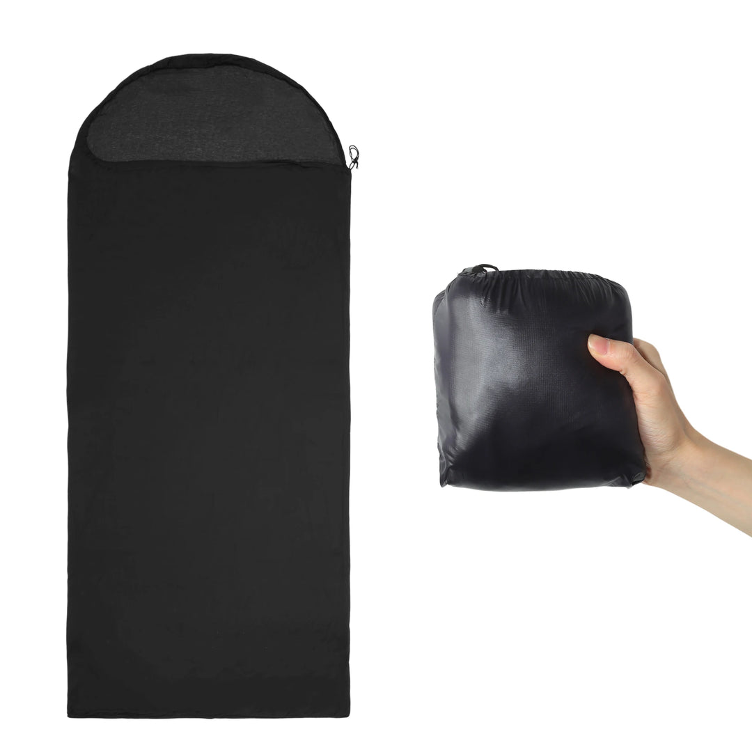 X Autohaux Sleeping Bag Liner Single Sleeping Bag Camping Travel Sheet with Zipper for Camping Travel Hotels 230x90cm