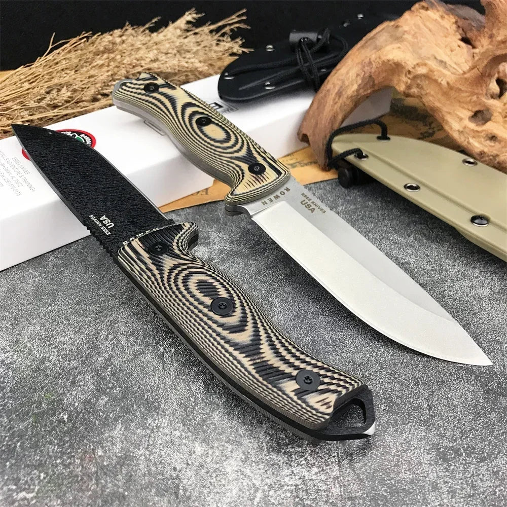ESEE-5 Multitools Hunting Fixed Blade Knife  D2 Steel G10 Handle Outdoor Camping Cutting Tools EDC Tactical Survival Knives