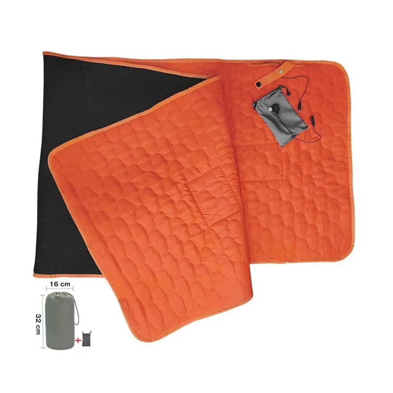 Outdoor USB Heating Sleeping Mat Outdoor Electric Heating Pads Camping Heated Sleeping Mattress Sleeping Bag Mattress