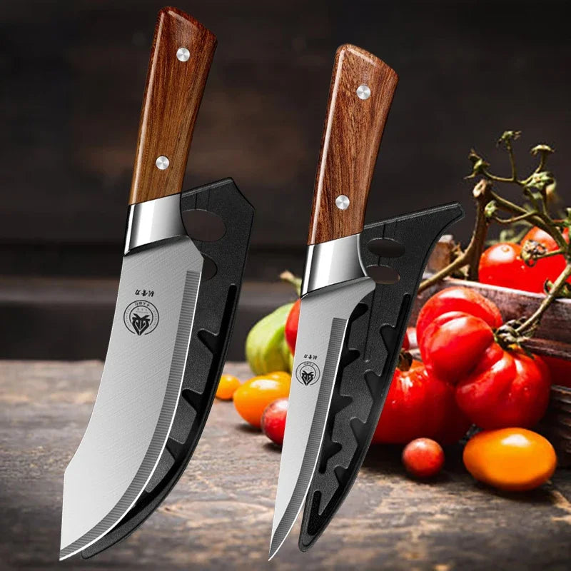 Professional Japanese Knife Multifunction Butcher Knives BBQ Cutter Chef Knives Meat Fish Slicing VegetablesCutter Cleaver Knife