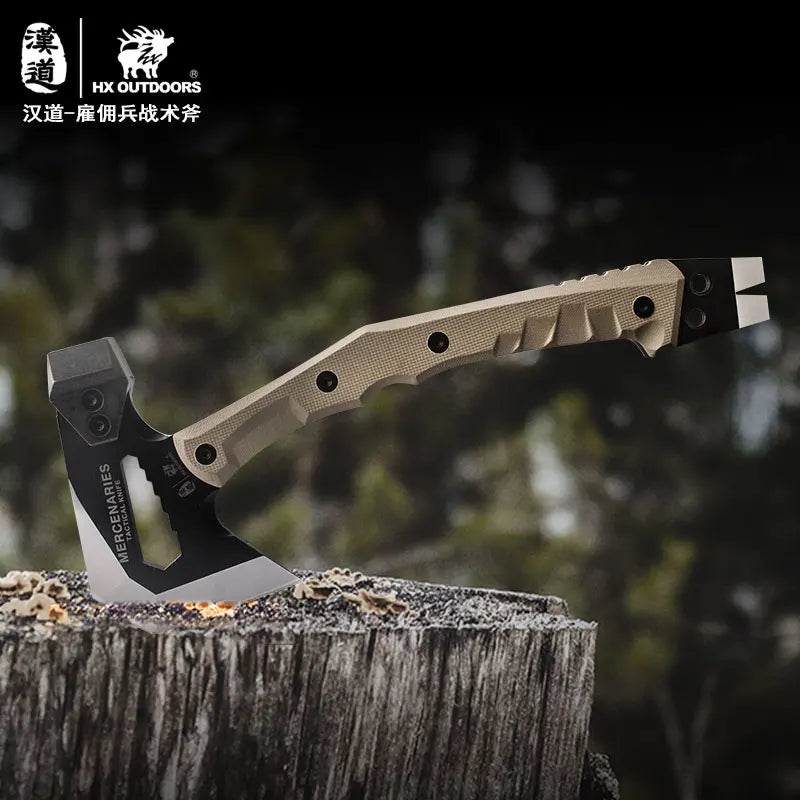 HX OUTDOORS FT-02 Tactical Engineer Axe, Field Camping Axes, Mountain Axe Camping Hand Axe Hunting Tools Dropshipping