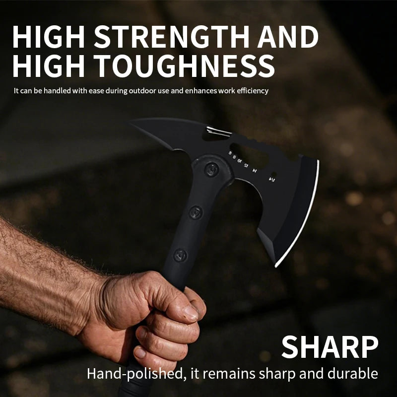 Multi-function Survival - Camping Axe  - Multitool Axe with , Off-Roading, Outdoor Adventures, Emergency Breaching Multi Tool Ki
