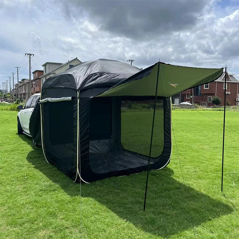 Outdoor Car Trunk Extension Tent House Car Mounted Tent Trunk SUV Car Trunk Tent Car Camping