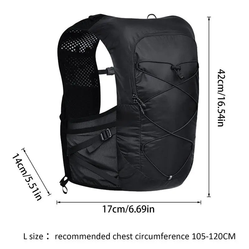 Outdoor Running Hydration Vest Outdoor Hiking Hydration Pack Vest  Lightweight running backpack Insulated backpack water bag