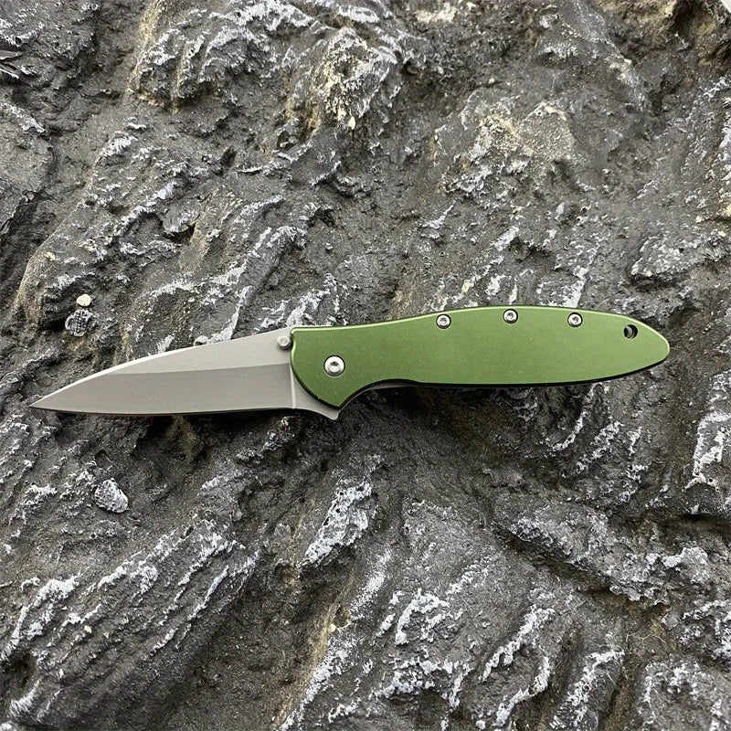 KS 1660 Folding Knife Aluminum Blade Outdoor Camping Adventure Sharp Cut Portable Survival Daily Carry A Multi-purpose Knives