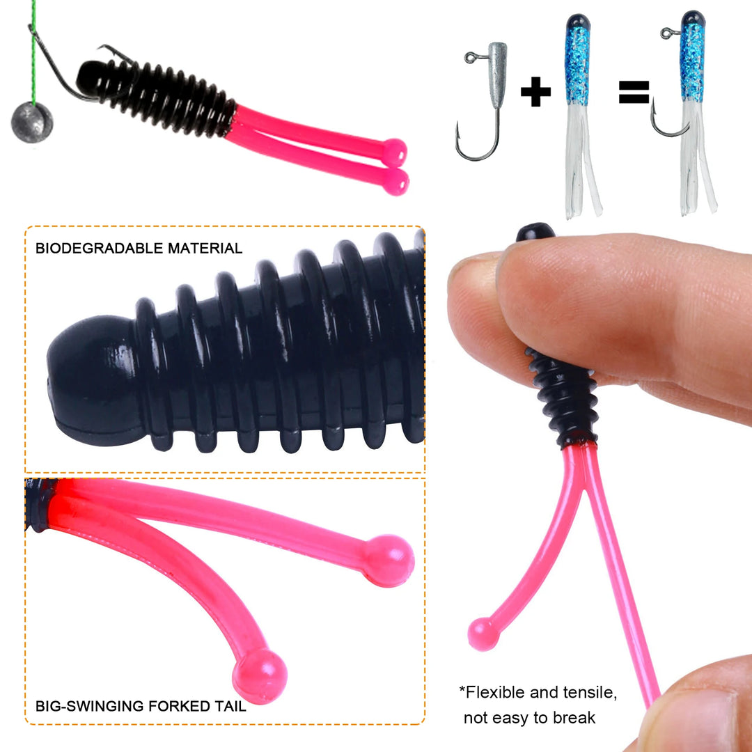 310pcs Fishing Soft Lures Set Fishing Weights Hooks Hard Baits Beads Swivels Spoon Spinnerbaits Accessories Fishing Tackle Box