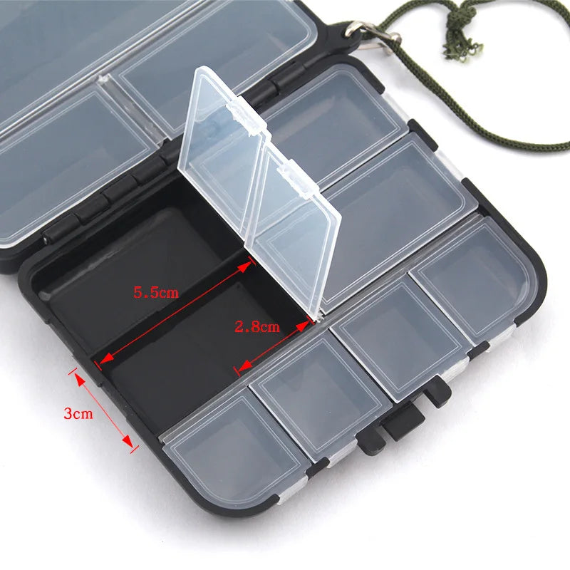 Luya Fishing Gear Box Fishing Accessories Box Double sided Fishing Parts Storage Bait Box Fish Hook Carp Accessories Storage Box