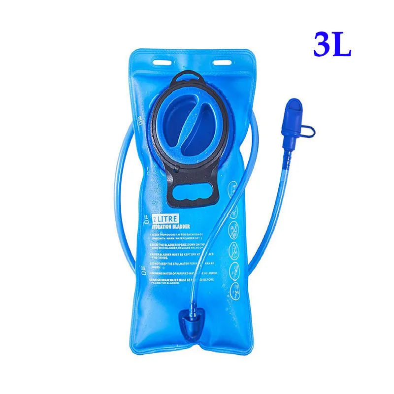 Outdoor Sports Water Bag Set 3 Liters Inner Bladder Water Bag Rucksack Waterbag Knapsack Backpack with Suction Nozzle Water Pipe