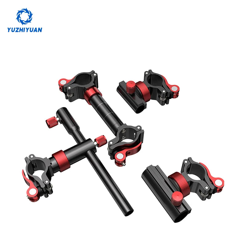 Aluminum alloy fishing accessories, can be rotating gear installation bracket, with adjustable fixture, for fishing