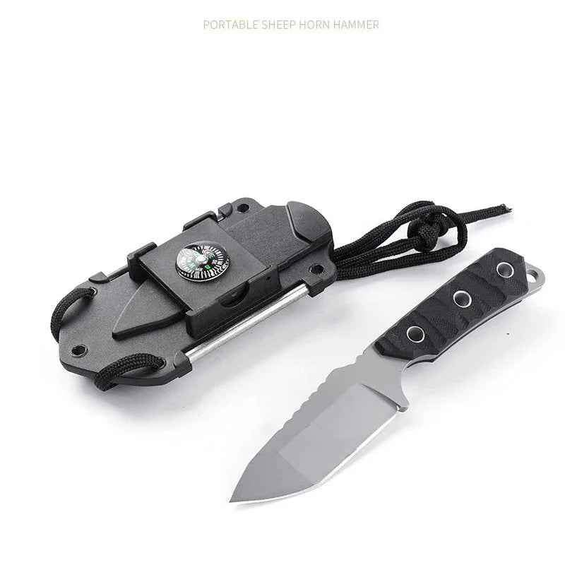 Knife Multi-functional fixed blade knife used at home as a fruit knife can also be used as a camping knife 440C steel outdoor ca