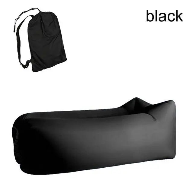 Lazy Person Ultra Light Sleeping Bag Air Cushion Bed Inflatable Sofa Garden Sleeping Bag Bed Oxford Cloth Camping Home Seaside