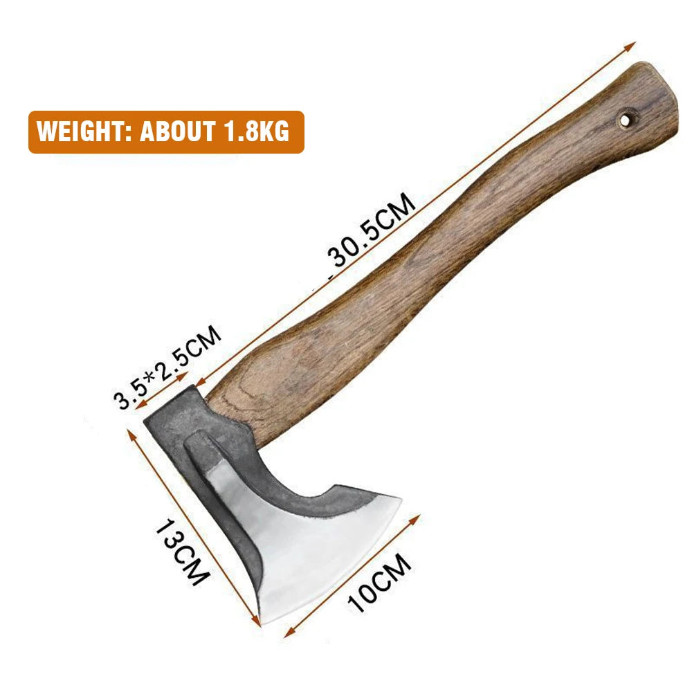 Carpenter Hand Axe Outdoor Camping Wood Chopping Axe Portable Long Handle Wood Splitting Artifact Professional Hand Tool