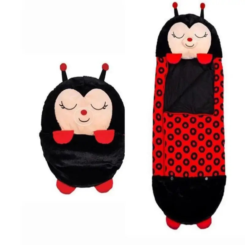 Colorful cartoon animal children's anti-kick home children's fun pillow pure cotton sleeping bag