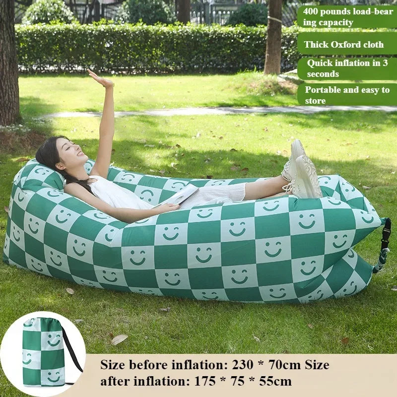 Outdoor Inflatable Sofa Camp Picnic Multiple Scenarios Inflatable Sofas Portable High Load-bearing Outdoor Folding Outing Sofas
