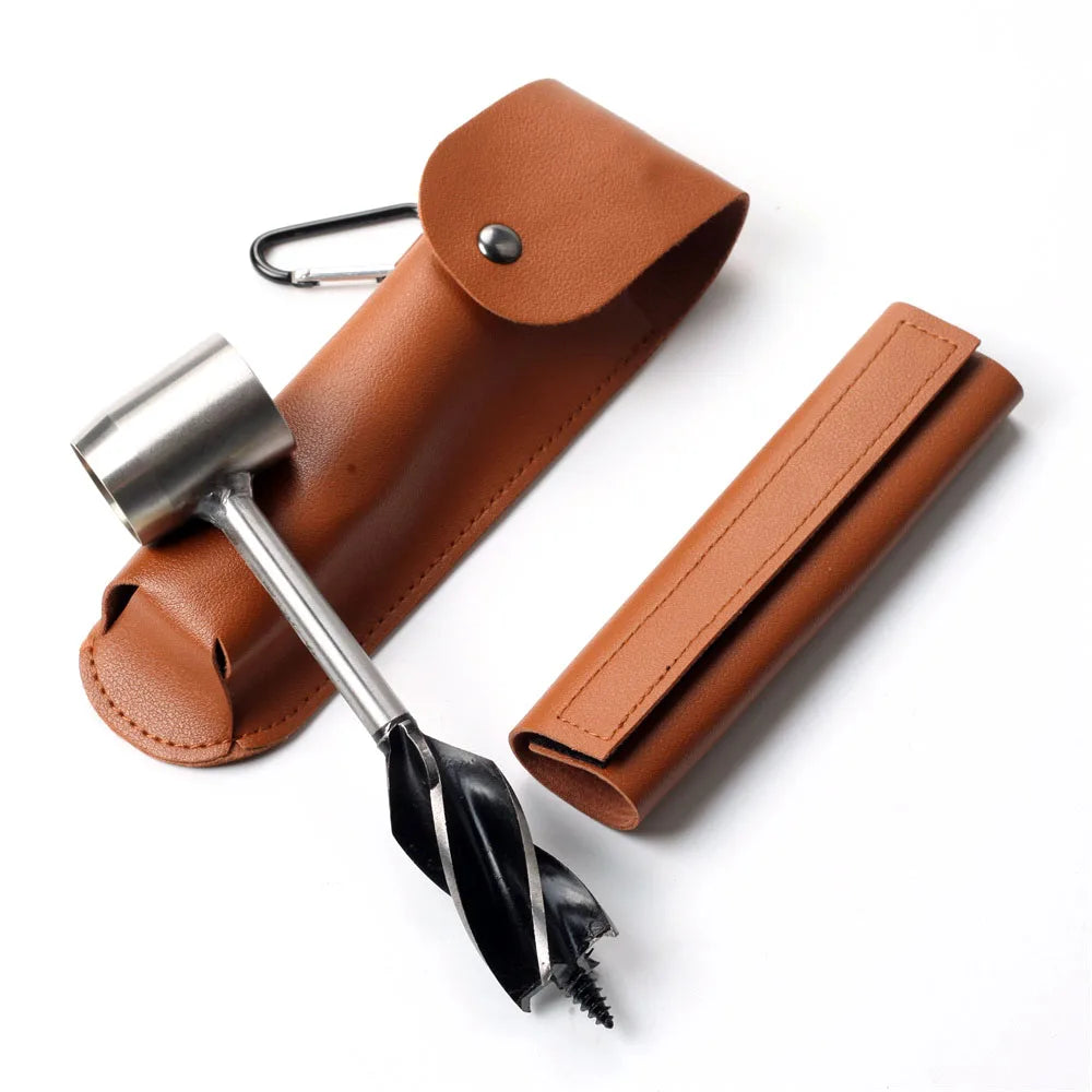 Drill Bit Protection Sleeve Auger Wrench Outdoor Survival Hand Drill Survival Gear Tool Sports Camping Bushcraft Accessory