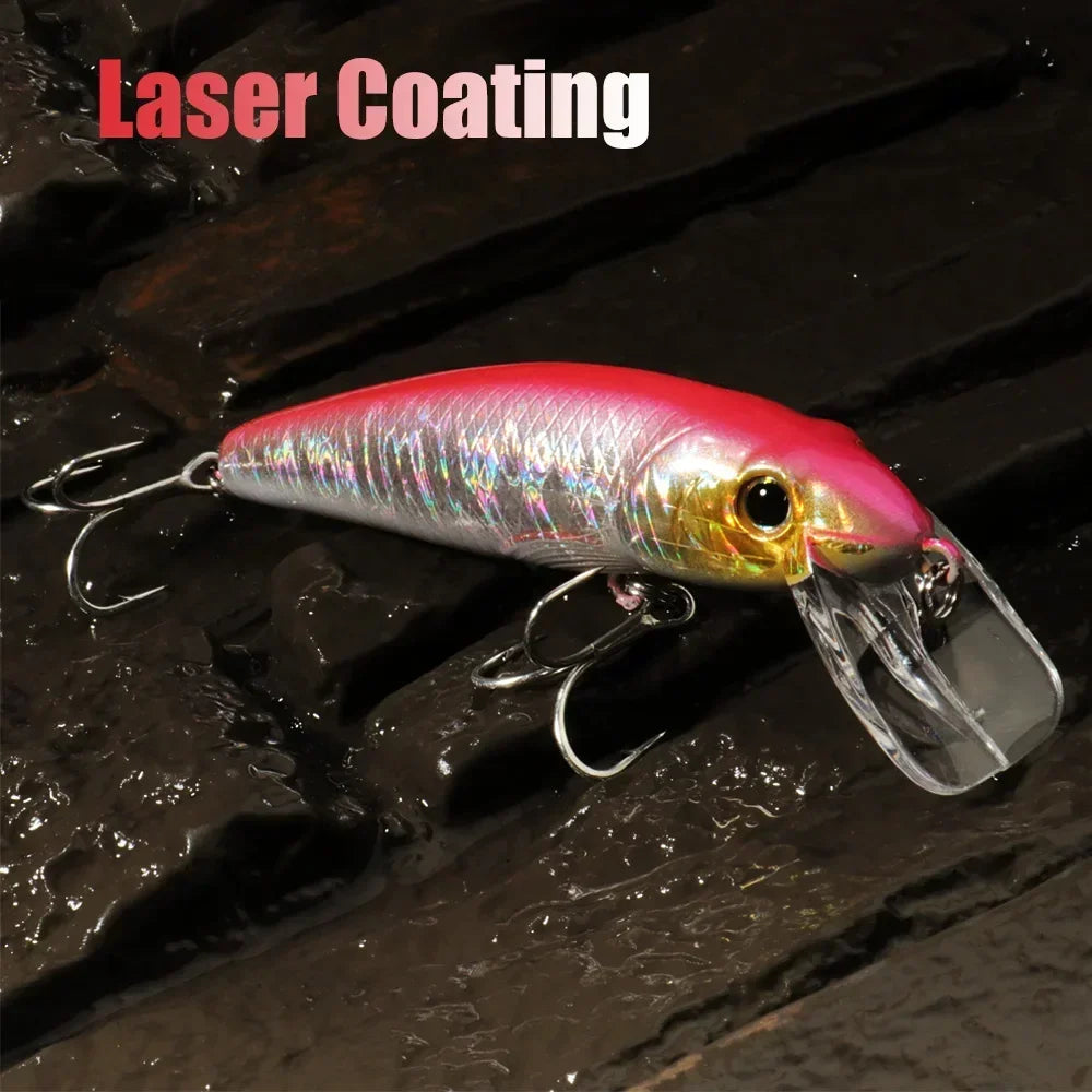 Floating Minnow 12.1g 9cm Fishing Lure Steel Ball Sonic Wave Balance Swimbait Pesca Popper Hook Pike Wobbler Tackle Crank Bait