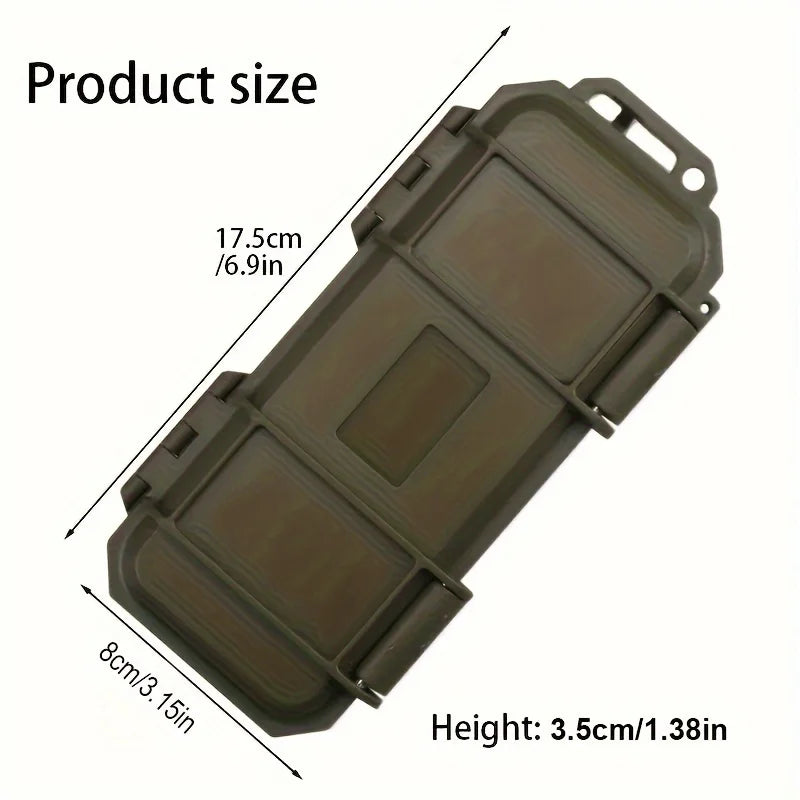 Edc  Waterproof Box - Portable Shockproof Survival Gear Storage For Outdoor Camping | Durable Abs Material  camping equipment