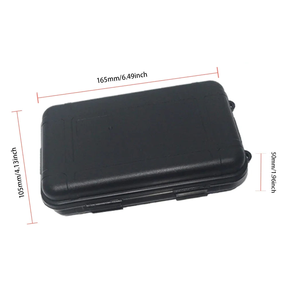 Outdoor Survival Box Container Portable Plastic Survival Case Waterproof Shockproof for Camping Hiking Boating
