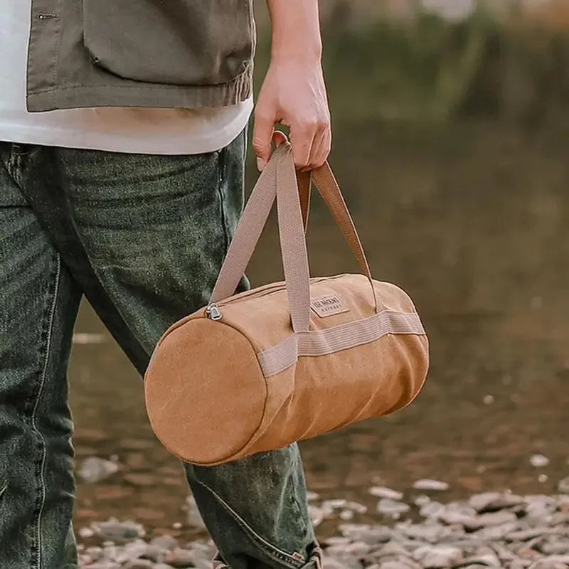 Tent Peg Nails Carry Bag Portable Canvas Ground Nail Tool Bag Washable Camping Utensils Organizer Anti-Tear Stake Storage Bags