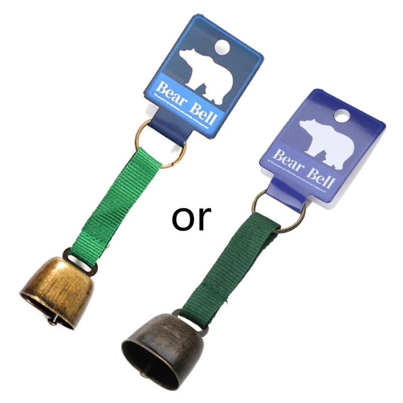 Loud Bear Bell Hiking Gear Alloy Bear Bells for Survival Hiking Biking Fishing