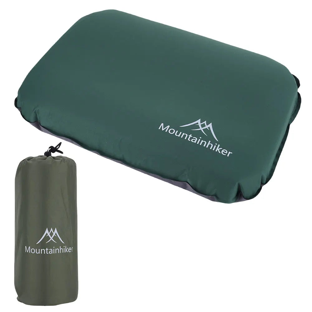 Camping Air Pillow Neck Protect Outdoor Sleeping Pillow Ergonomic Portable Self Inflating Pillow for Car Airplane Train Office