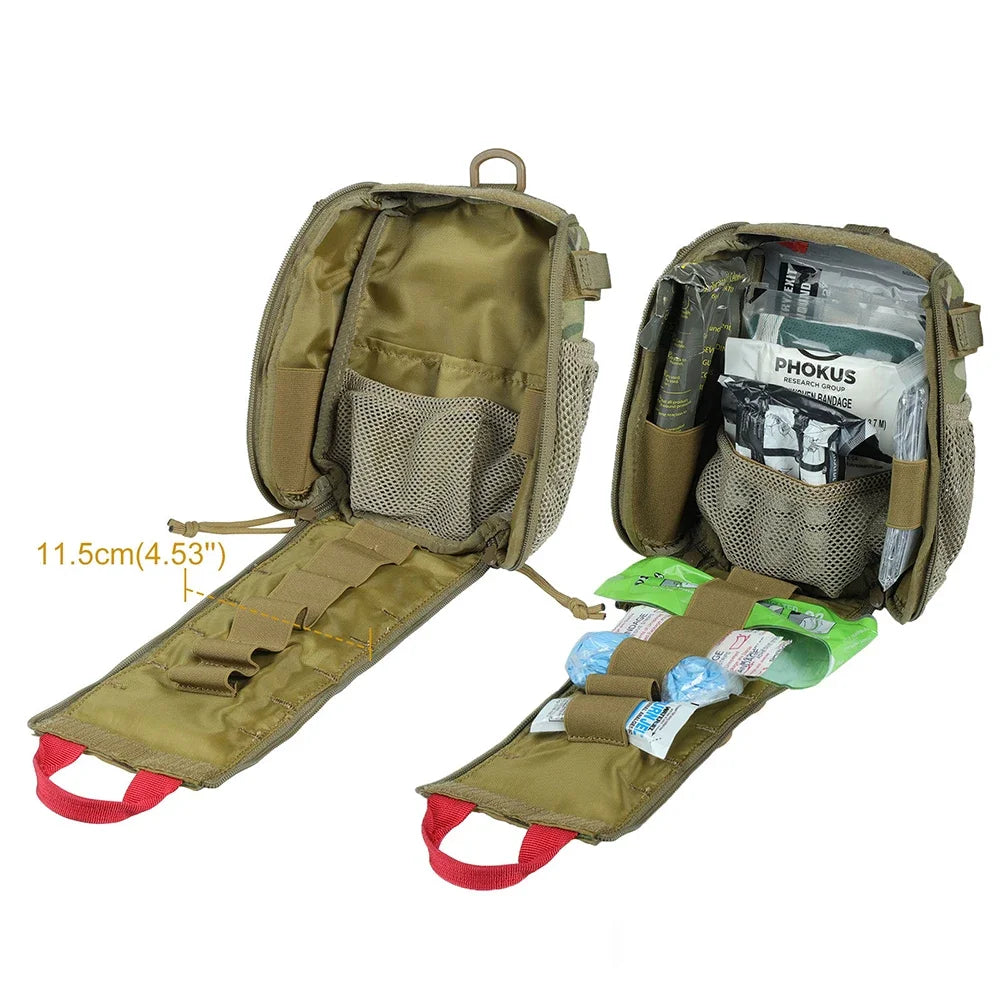 First Aid Pouch Survival Kit Tactical Quickly Disassemble IFAK Pouch Camping Hunting Bag Waist Bag Equipment