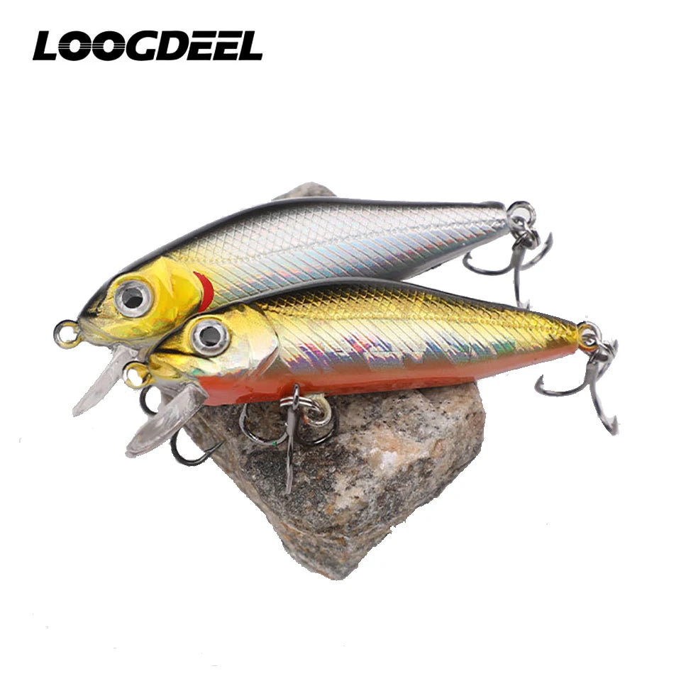 1PCS 5.5CM/4.5G Floating Minnow Fishing Lure Artificial 3D Fisheye Plastic Jig Hard Bait Swimbait Perch Trout Wobblers Crankbait