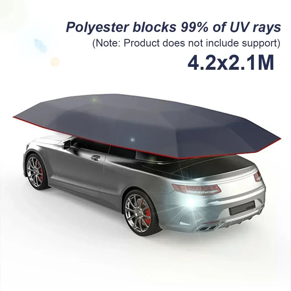 Car Roof Sun Umbrella Car Roof Cloth Dustproof And Uv Resistant Outdoor Waterproof Folded Portable Canopy Cover New