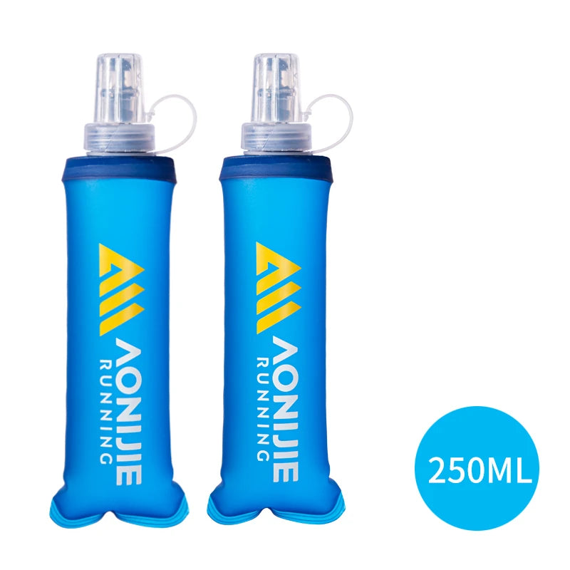 AONIJIE Newest SD30 2PCS 250ml 500ml Soft Water Flask Folding Collapsible Bottle TPU BPA Free For Running Bag Wait Pack