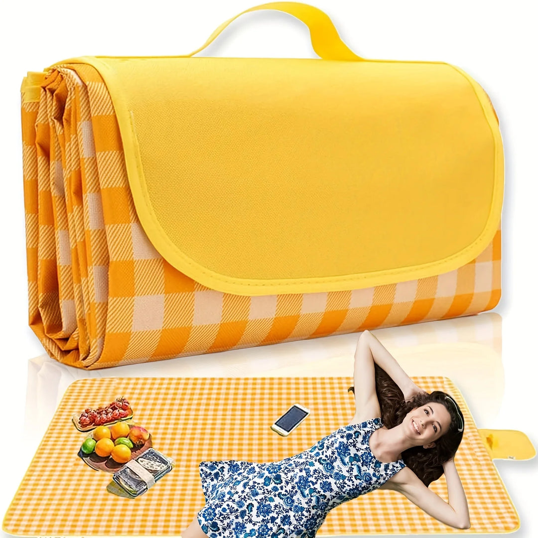 Outdoor Picnic Mat, 79 "x79" Oversized Picnic Blanket, Foldable Beach Blanket, Camping Park Portable Picnic Mat