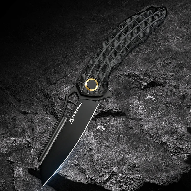 VNLA DC53 Steel sharp Folding Knife Outdoor Camping Hunting Cutting Survival Hiking Fishing portable Pocket clip EDC Tool Knife