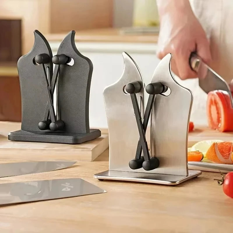 Knife Sharpener-Manual Kitchen Sharpening Tool Easy Safe Sharpening Chef's Knife Damascus Knife Multifunctional Kitchen Supplies