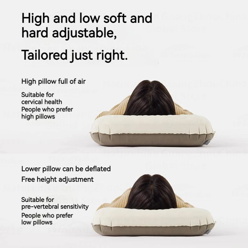 Naturehike Inflatable Pillow 3D Sponge Ultralight 160g for Camping Outdoor Travel Neck Sleeping Silent Self Air Pillow Portable