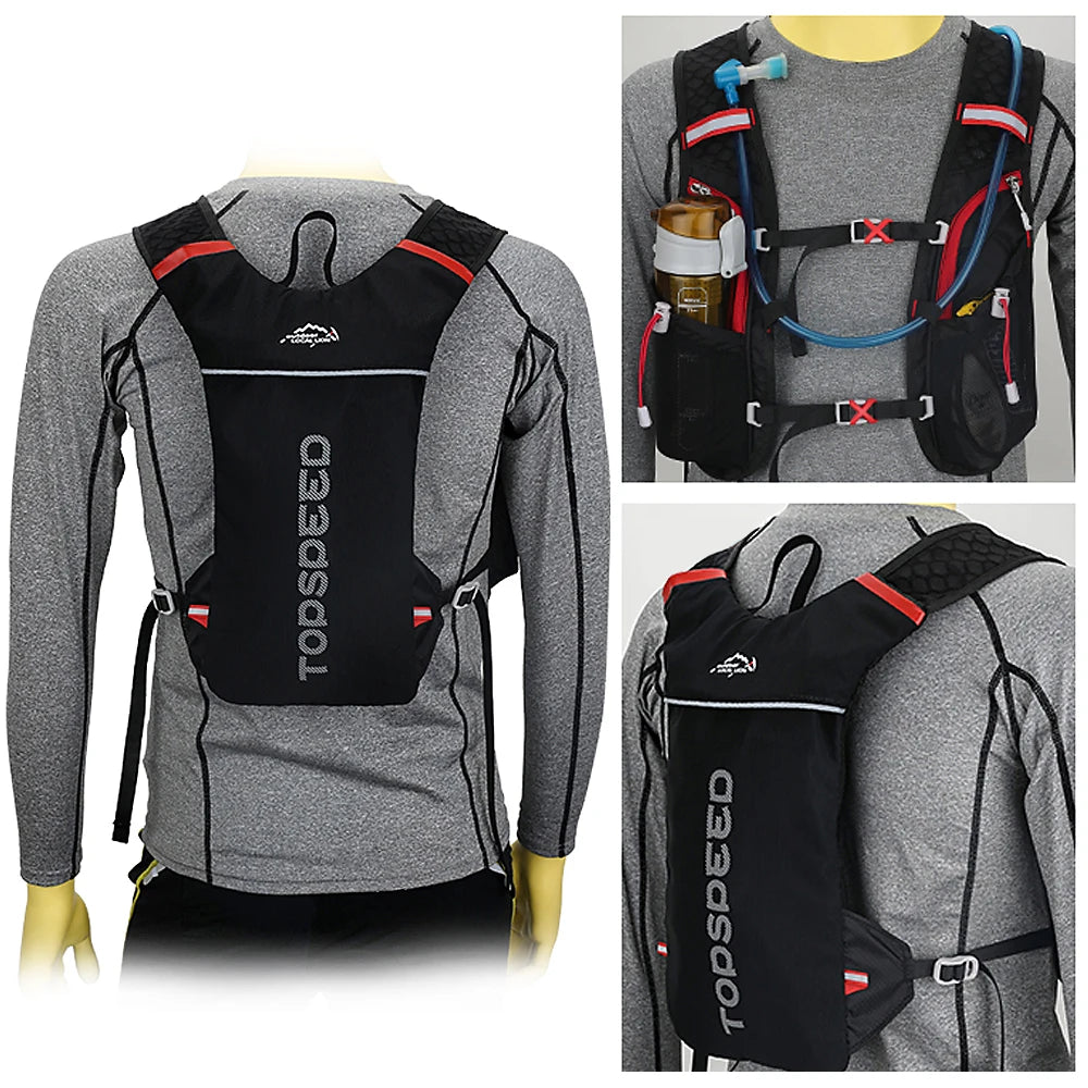 Hydration Pack Backpack with 2L Water Bladder Super Lightweight Breathable Hydration Vest For Outdoors Running Cycling Climbing