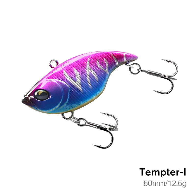 TSURINOYA 50mm 12.5g Vibration Noise Fishing Lure TEMPTER 50S Sinking Winter Fishing Lure Pike Bass Saltwater Hard Bait Wobbler