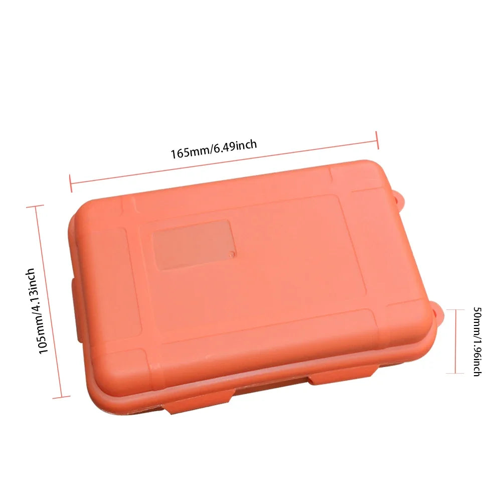 Outdoor Survival Box Container Portable Plastic Survival Case Waterproof Shockproof for Camping Hiking Boating