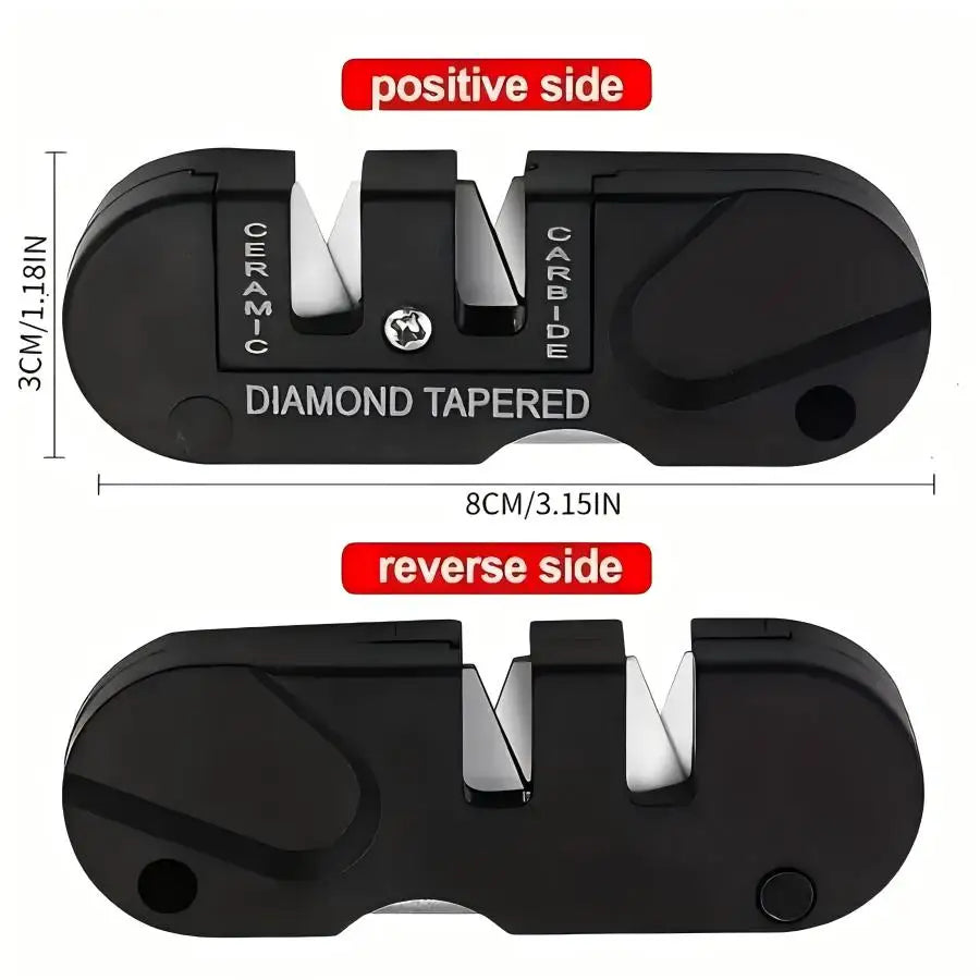 4-in-1 Portable Sharpening Tool,For Outdoor Camping And Hiking Carry-on Sharpening Tool Multi-function No Electricity Required